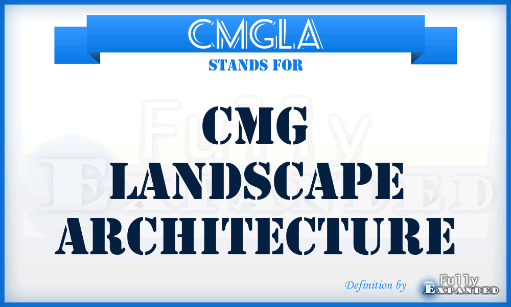 CMGLA - CMG Landscape Architecture