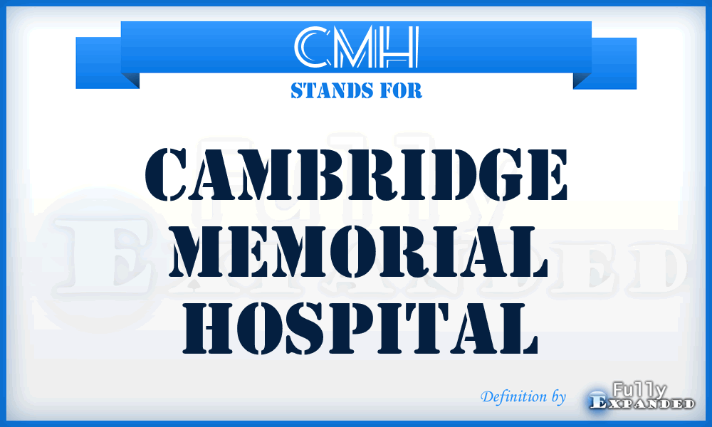 CMH - Cambridge Memorial Hospital