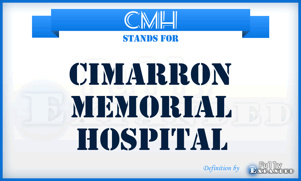 CMH - Cimarron Memorial Hospital