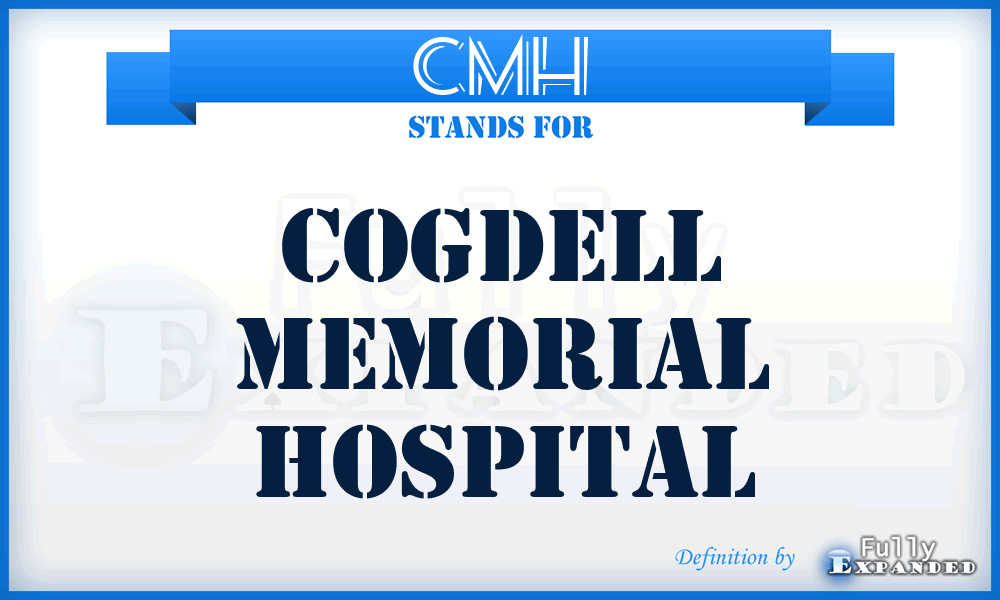 CMH - Cogdell Memorial Hospital