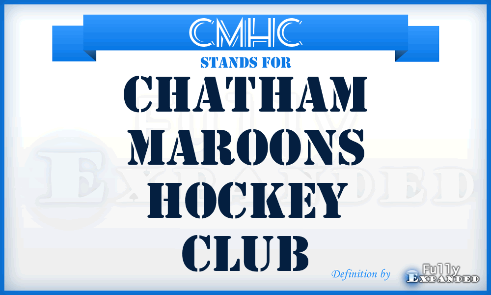 CMHC - Chatham Maroons Hockey Club