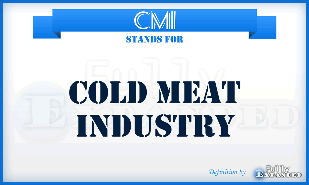 CMI - Cold Meat Industry