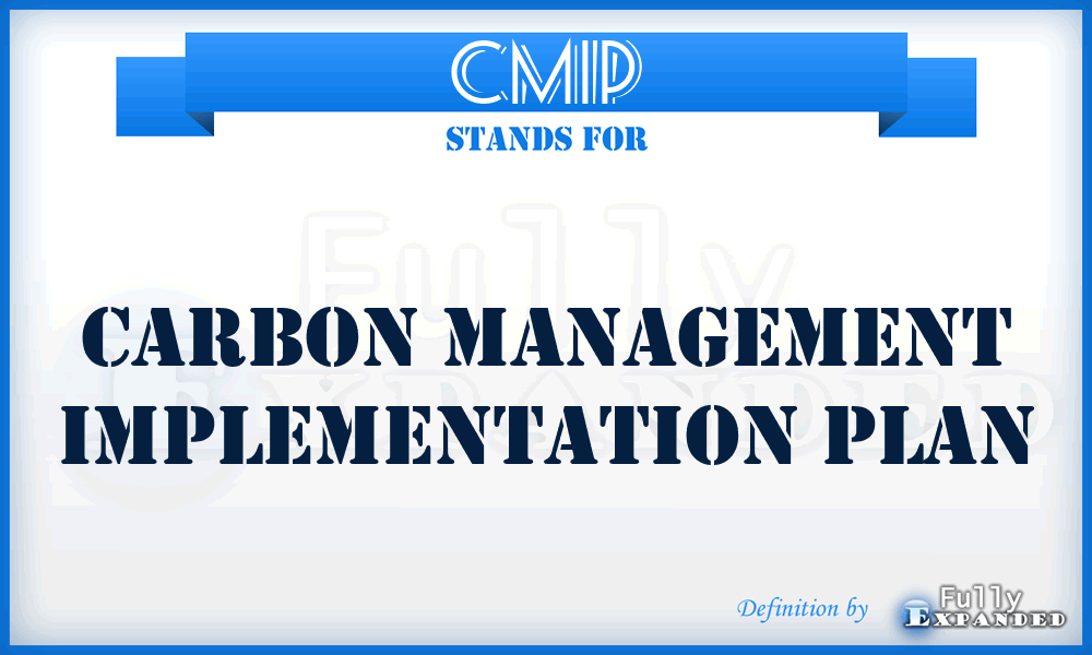 CMIP - Carbon Management Implementation Plan