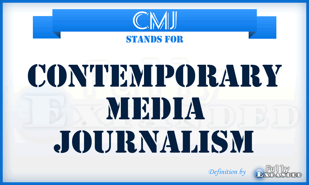 CMJ - Contemporary Media Journalism