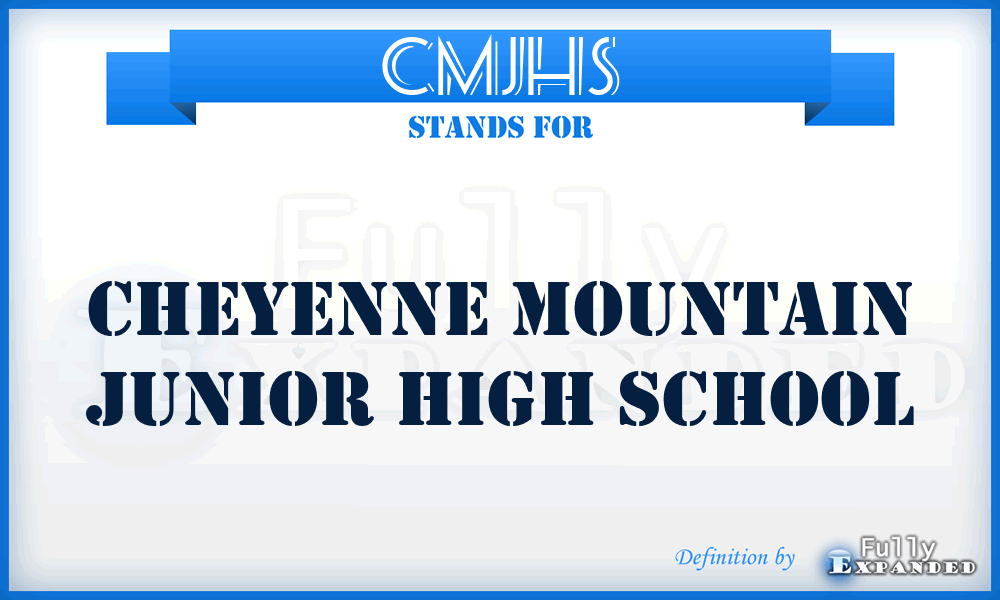 CMJHS - Cheyenne Mountain Junior High School