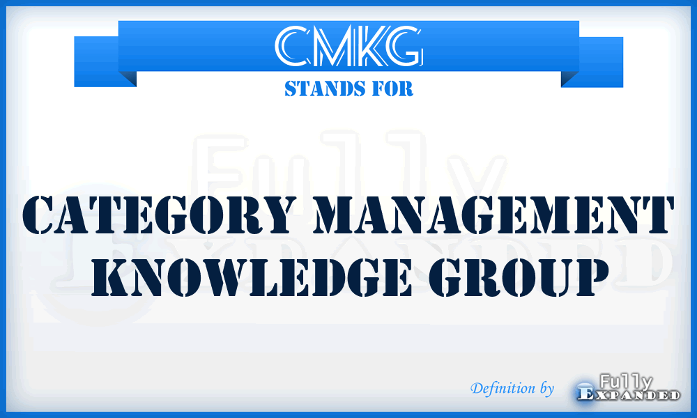 CMKG - Category Management Knowledge Group