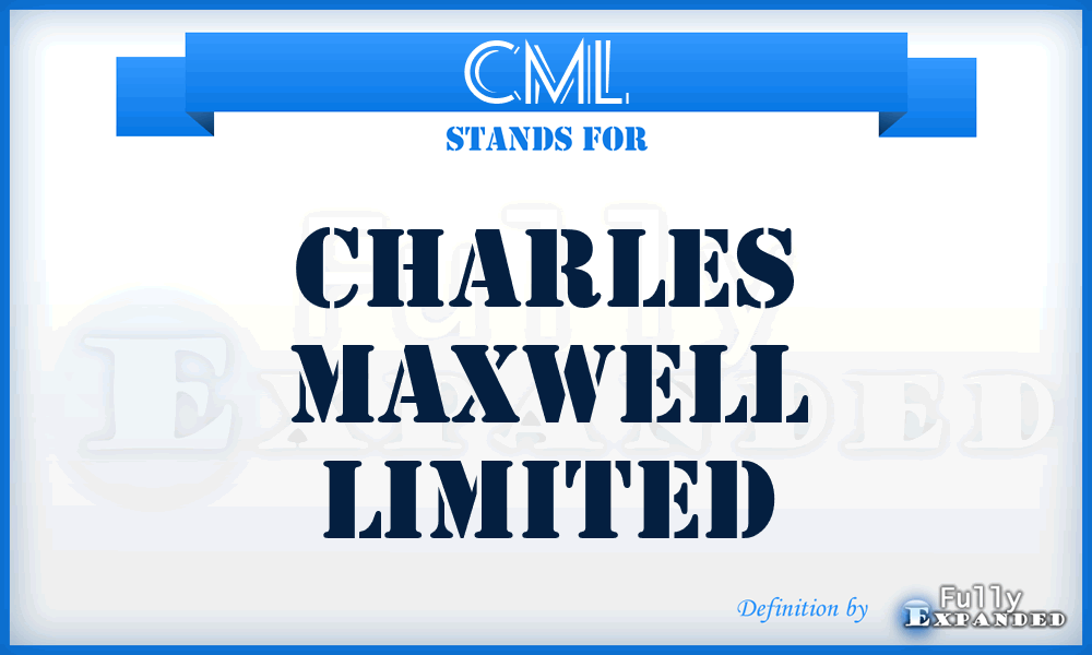 CML - Charles Maxwell Limited