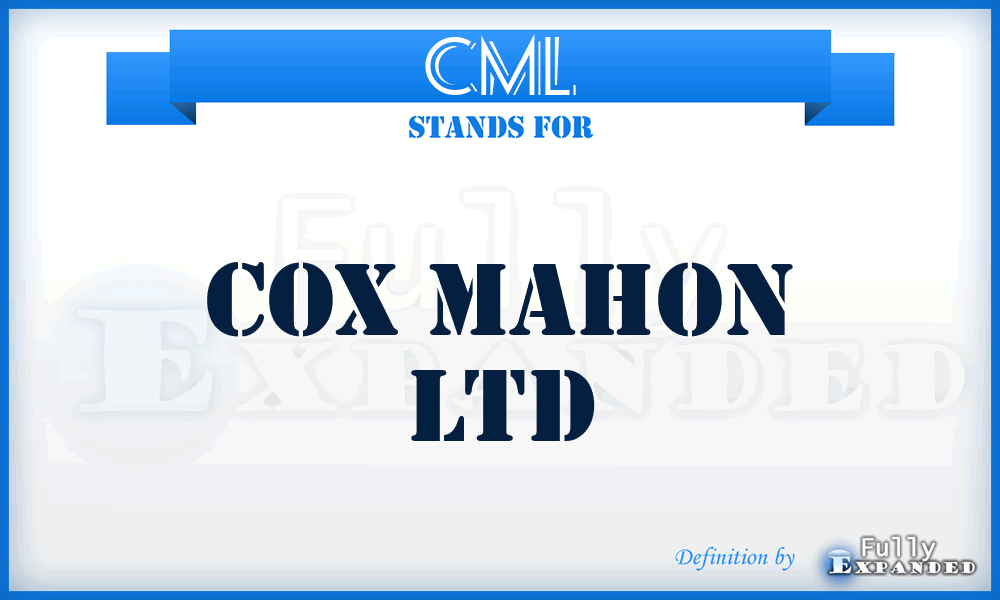 CML - Cox Mahon Ltd