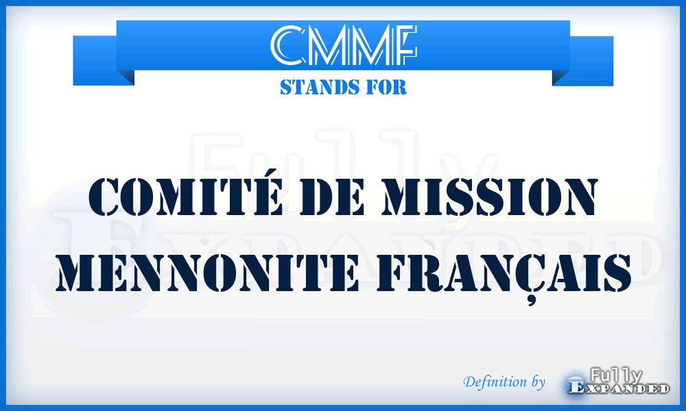 CMMF - Comité de Mission Mennonite Français