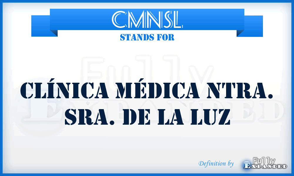 CMNSL - Clínica Médica Ntra. Sra. de la Luz