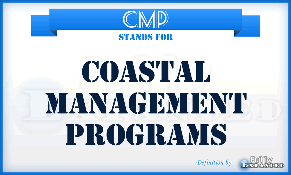 CMP - Coastal Management Programs