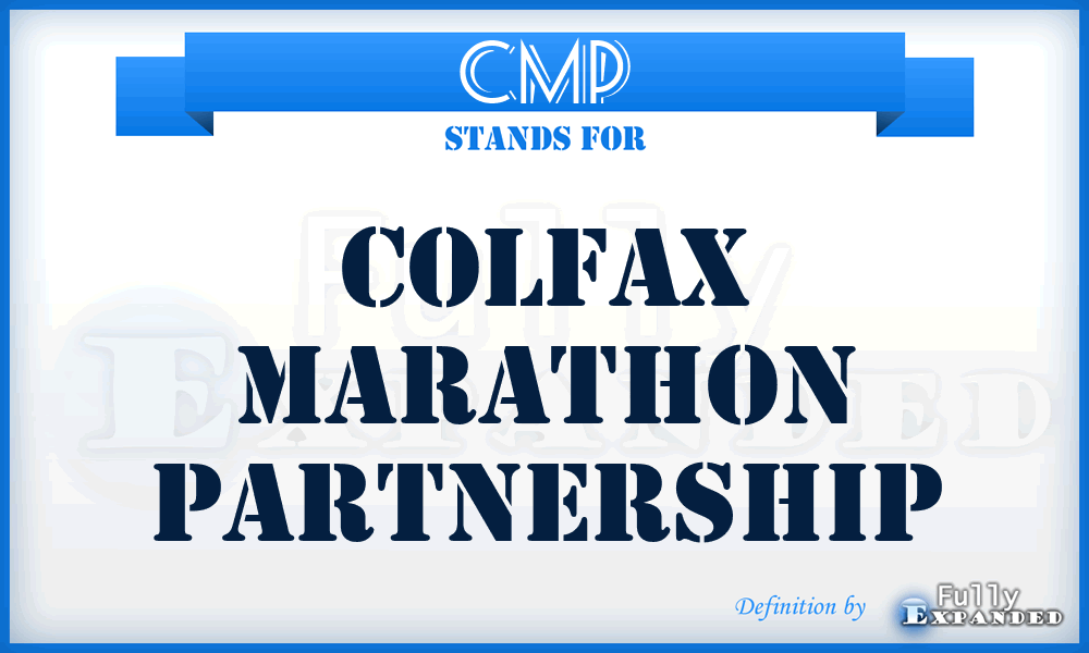 CMP - Colfax Marathon Partnership