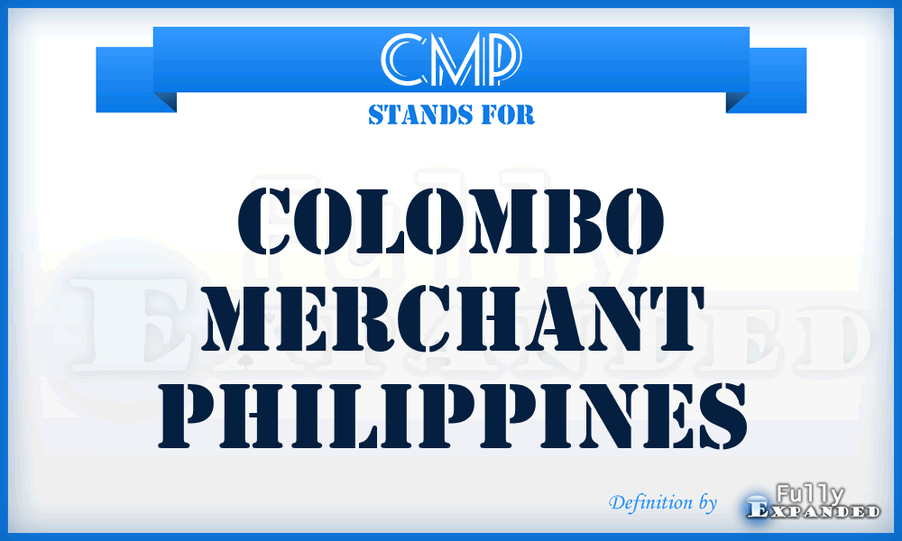 CMP - Colombo Merchant Philippines