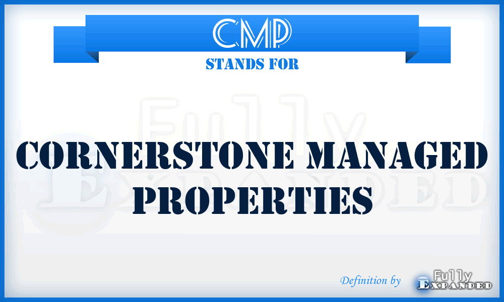 CMP - Cornerstone Managed Properties