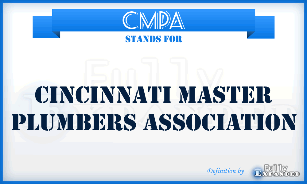 CMPA - Cincinnati Master Plumbers Association