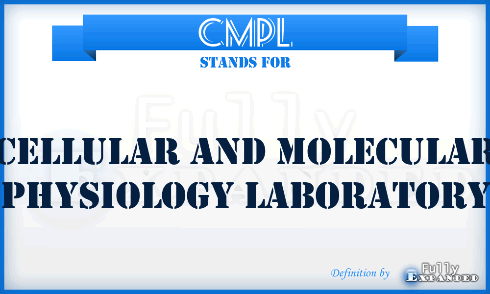CMPL - Cellular and Molecular Physiology Laboratory
