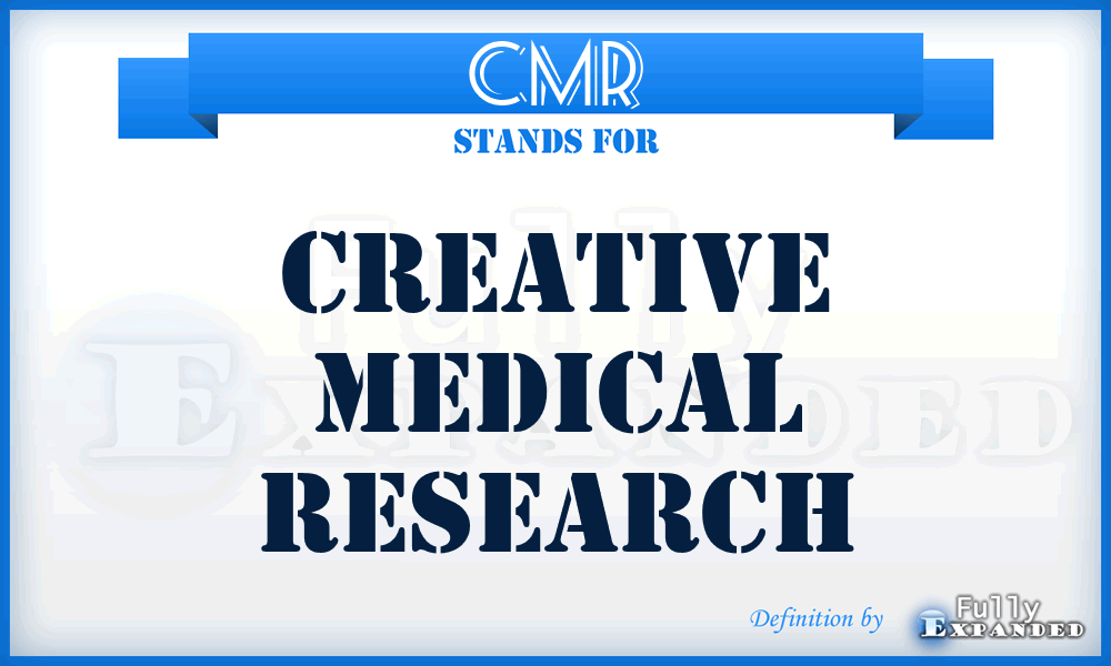CMR - Creative Medical Research
