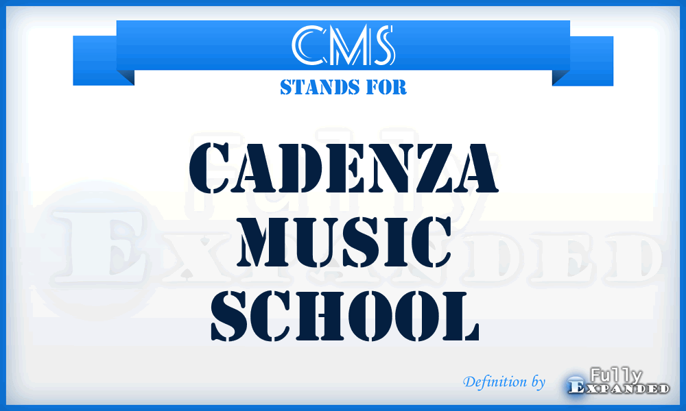 CMS - Cadenza Music School