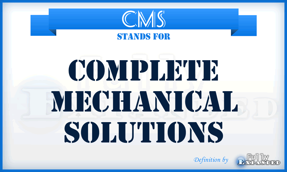 CMS - Complete Mechanical Solutions