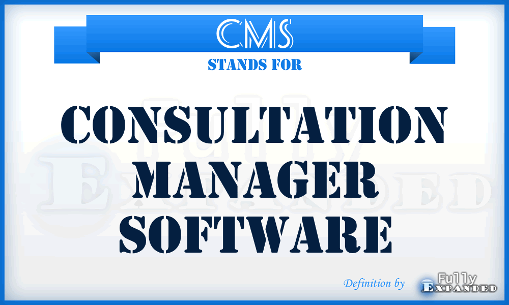 CMS - Consultation Manager Software