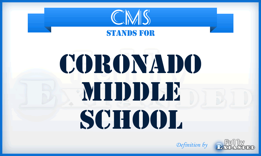 CMS - Coronado Middle School