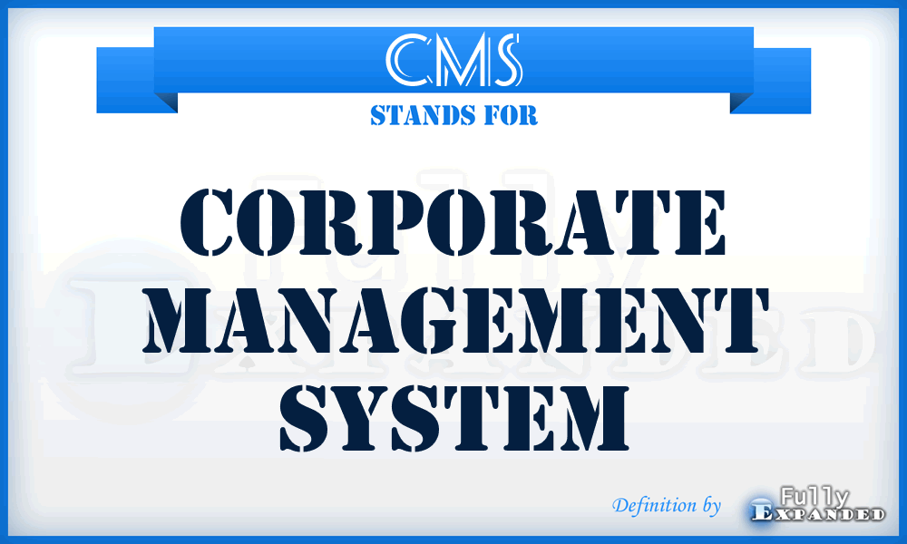 CMS - Corporate Management System