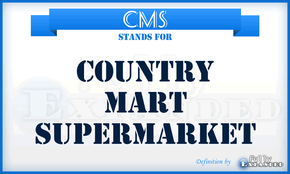CMS - Country Mart Supermarket