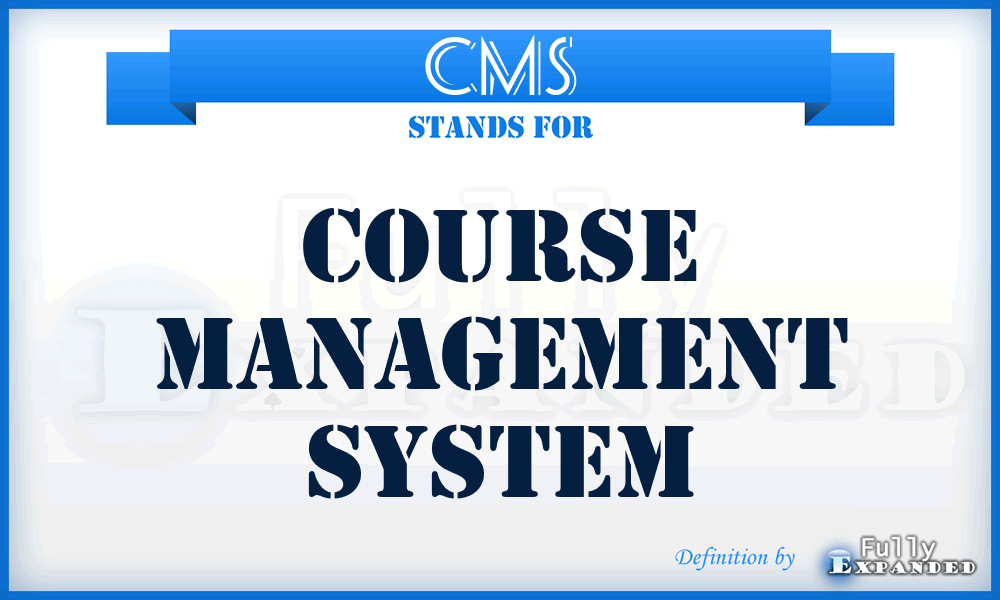 CMS - Course Management System