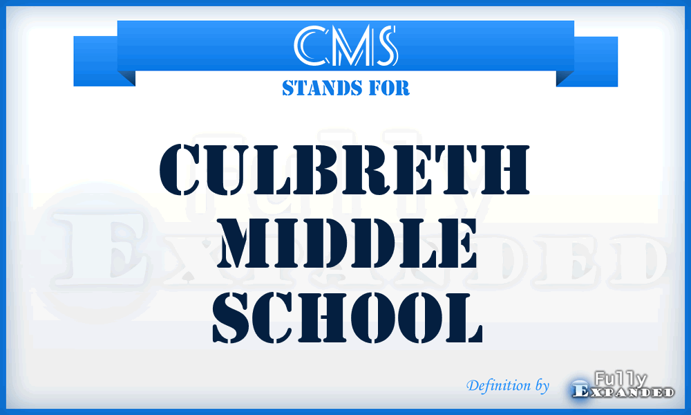 CMS - Culbreth Middle School