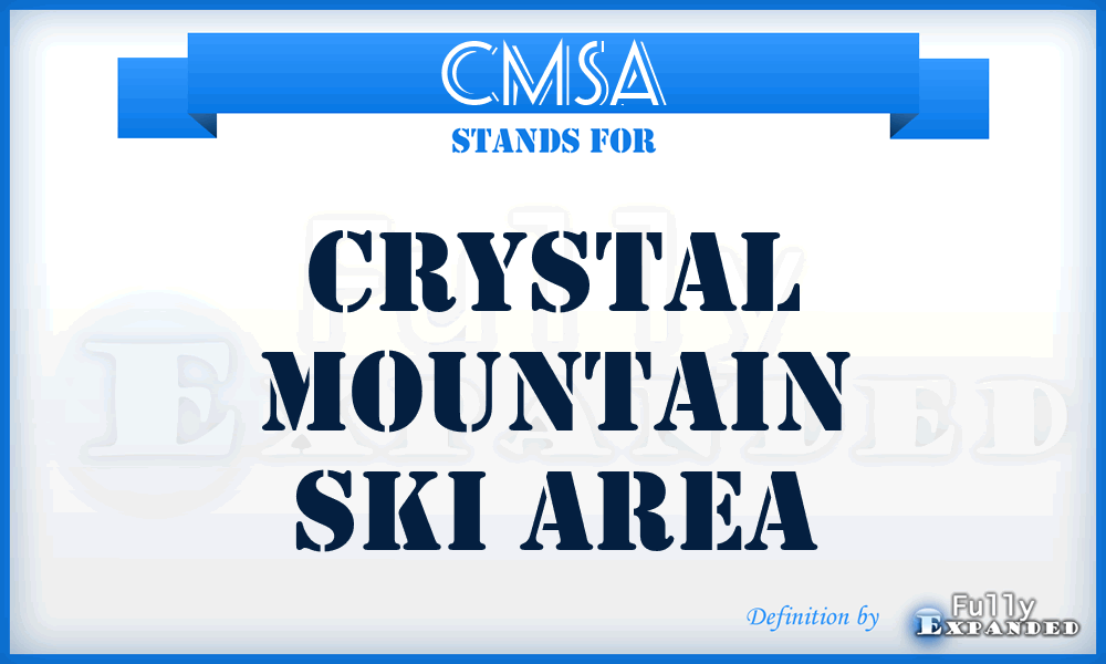 CMSA - Crystal Mountain Ski Area