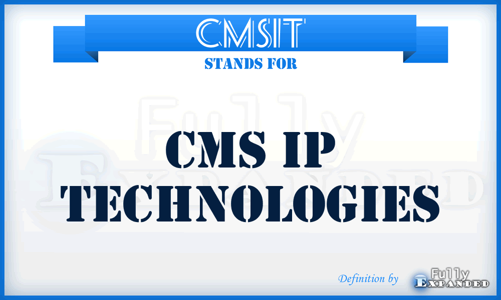 CMSIT - CMS Ip Technologies