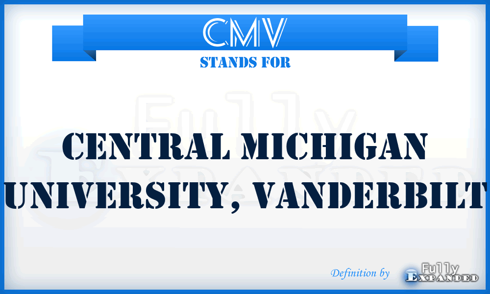 CMV - Central Michigan University, Vanderbilt