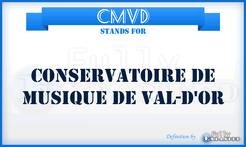 CMVD - Conservatoire de Musique de Val-D'or