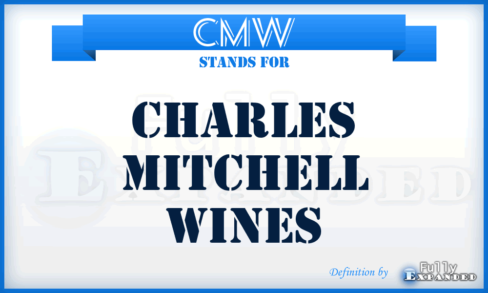 CMW - Charles Mitchell Wines