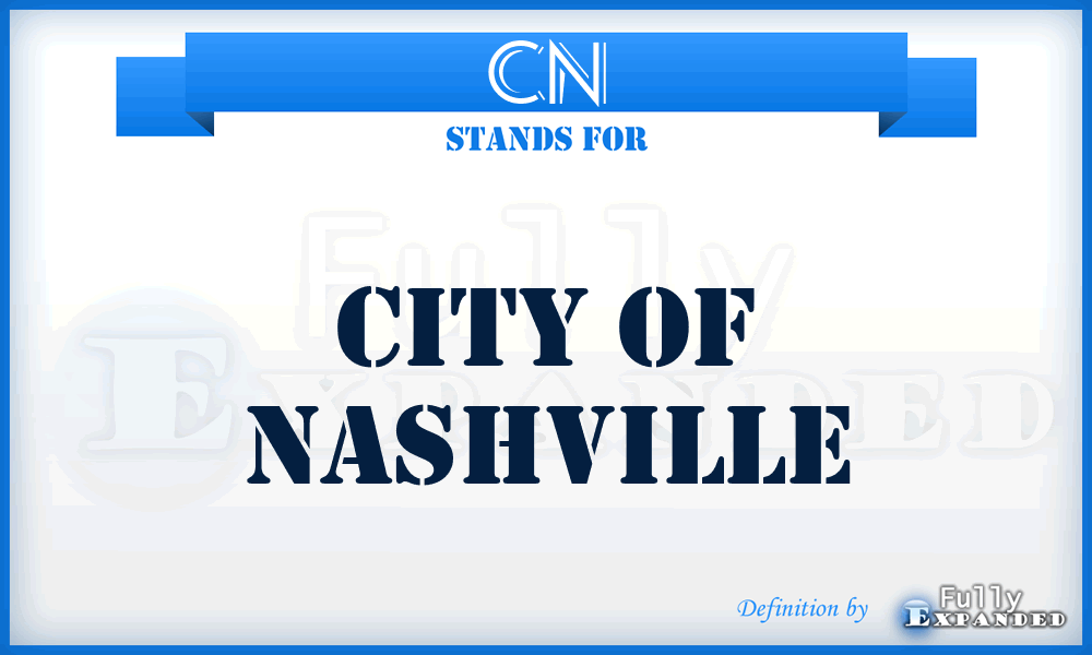 CN - City of Nashville
