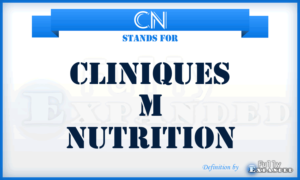 CN - Cliniques m Nutrition