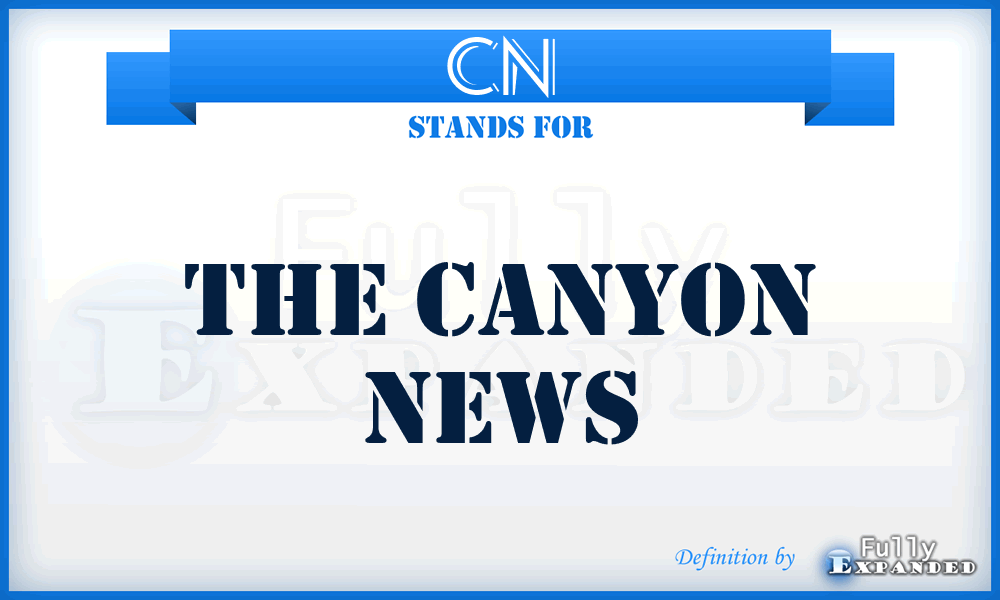 CN - The Canyon News