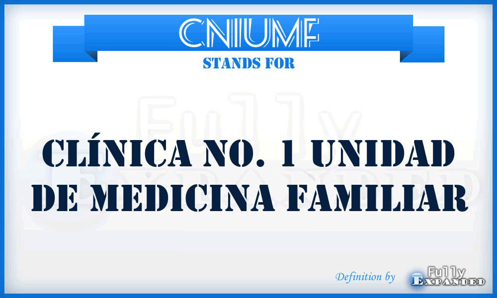 CN1UMF - Clínica No. 1 Unidad de Medicina Familiar