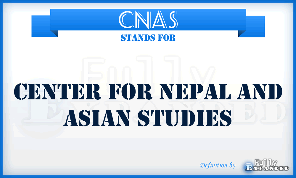 CNAS - Center for Nepal and Asian Studies