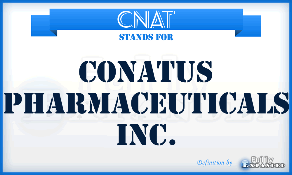 CNAT - Conatus Pharmaceuticals Inc.