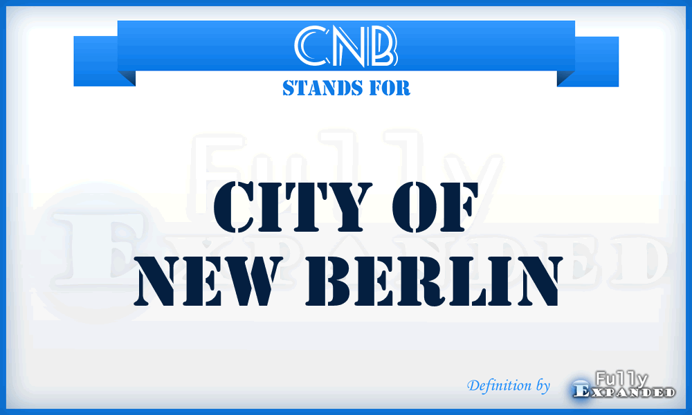 CNB - City of New Berlin