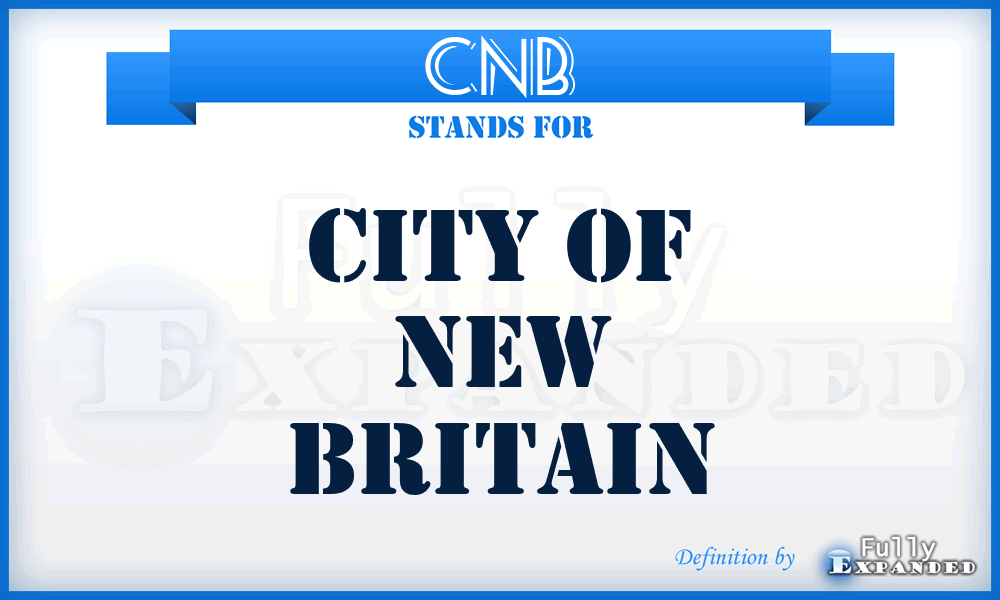 CNB - City of New Britain