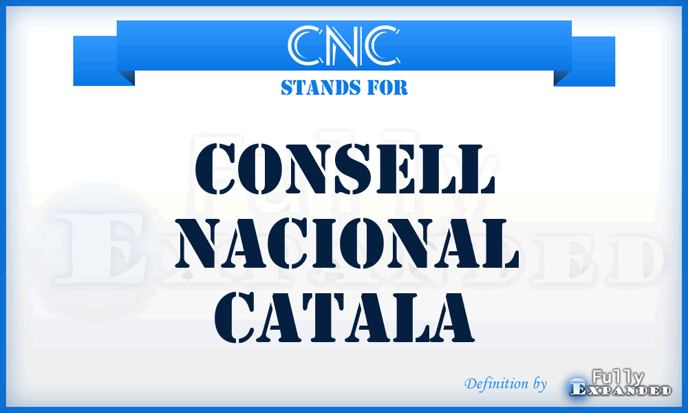 CNC - Consell Nacional Catala