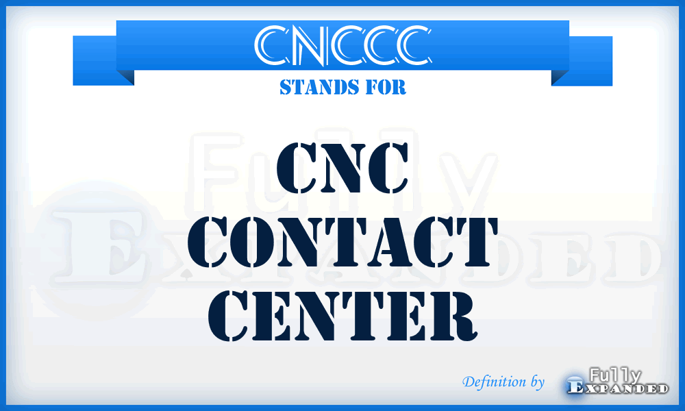 CNCCC - CNC Contact Center