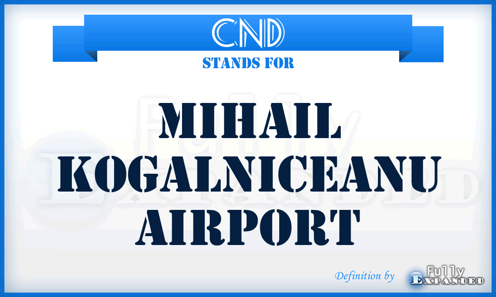 CND - Mihail Kogalniceanu airport