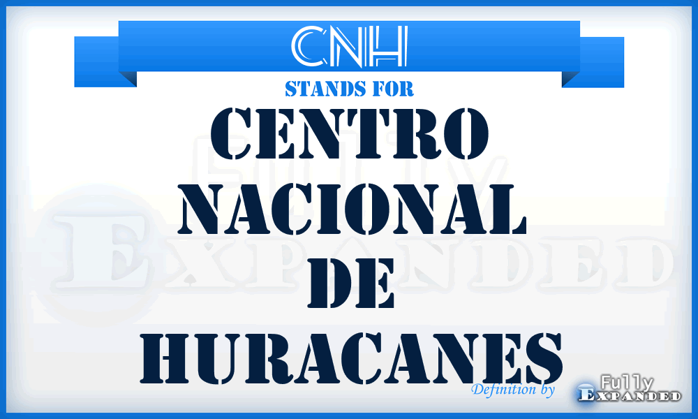 CNH - Centro Nacional de Huracanes