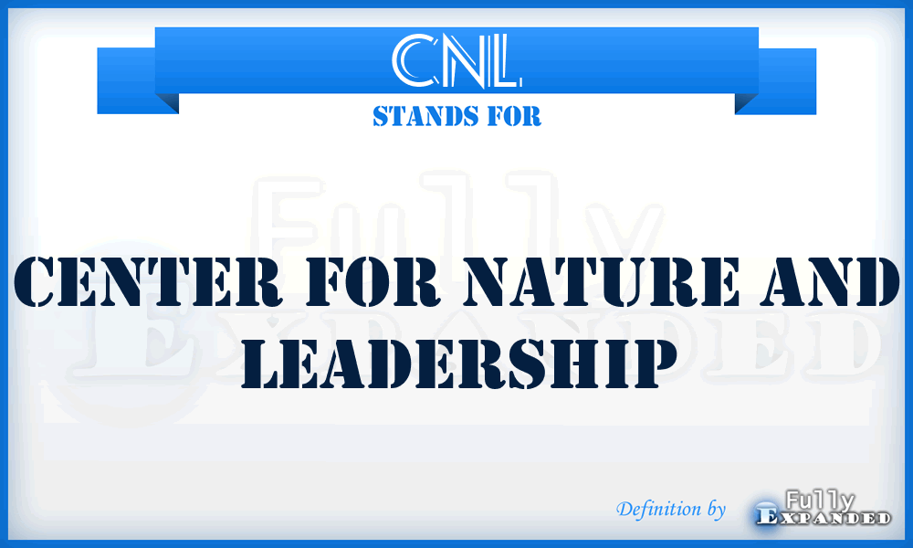 CNL - Center for Nature and Leadership