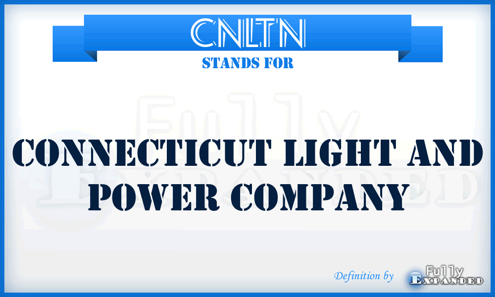 CNLTN - Connecticut Light and Power Company