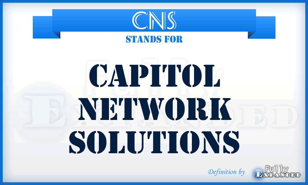 CNS - Capitol Network Solutions