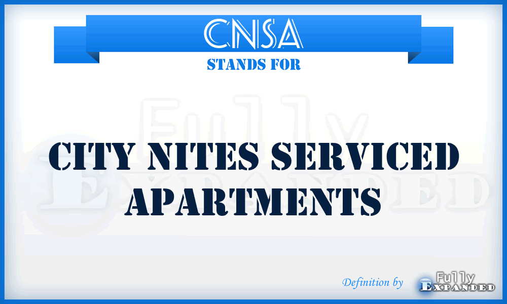 CNSA - City Nites Serviced Apartments